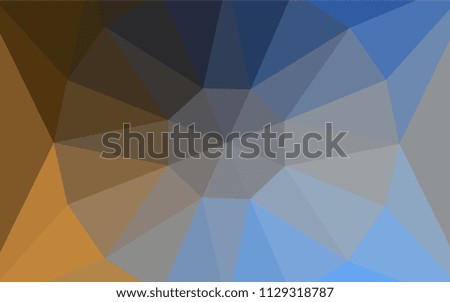 Light Blue, Yellow vector abstract polygonal pattern with a gem in a centre. Shining colorful illustration with triangles. Textured pattern for your backgrounds.