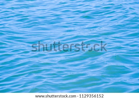 Blue water sea wave texture background