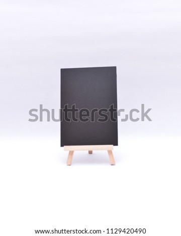 mini blackboard isolated on white background