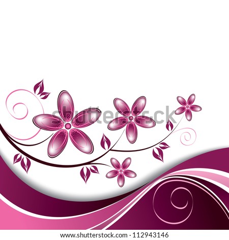 Floral Background. Eps10 Format. Abstract Illustration.