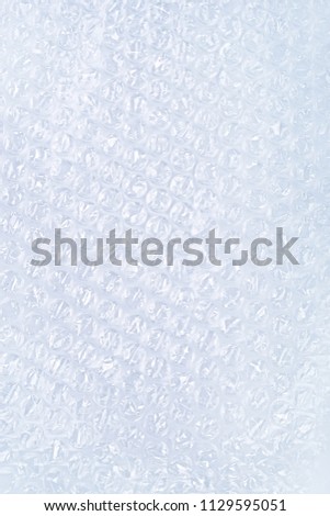 bubble wrap film for packing. packaging air bubbles, chpok texture cellophane background. Close up. full frame