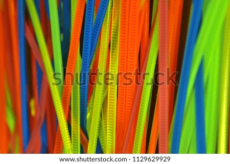 Rainbow Colors created with Zip Ties