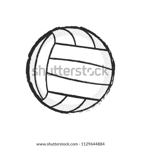 Isolated volleyball ball icon