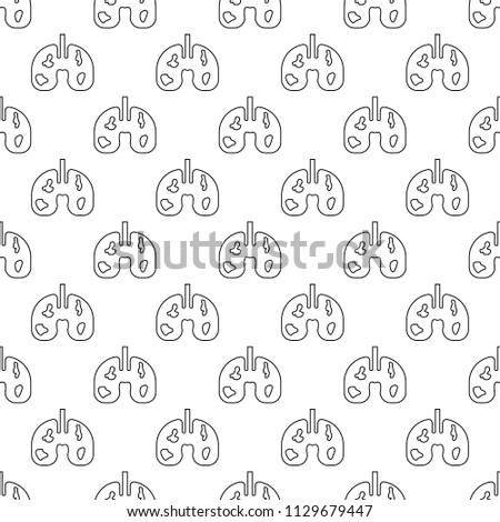 lungs' cancer icon in Pattern style on white background