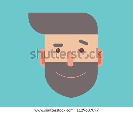Vector Hipster Face