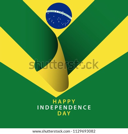 Happy Brazil Independence Day Vector Template Design Illustrator