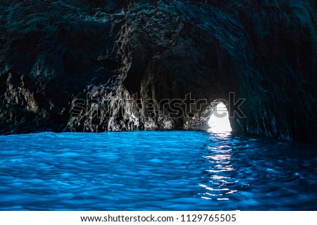 Blue Grotto, Capri Royalty-Free Stock Photo #1129765505