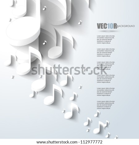 eps10 vector music note background design