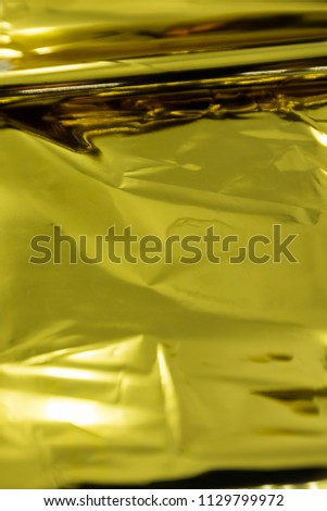 Shiny gold foil for printing work , hot foil ,  texture backgourd