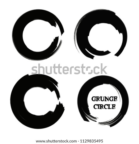 Vector grunge circles.Grunge round shapes,banners.
