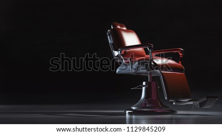 Barber chair background Royalty-Free Stock Photo #1129845209