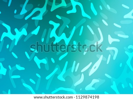 Light BLUE vector pattern with bubble shapes. A vague circumflex abstract illustration with gradient. The elegant pattern for brand book.
