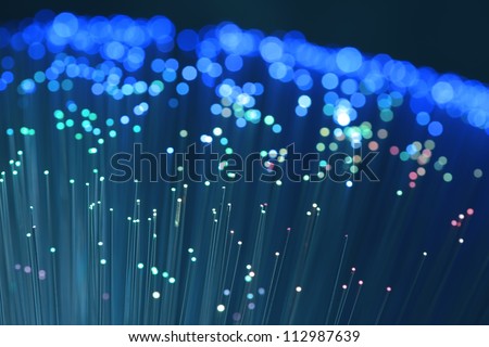 fiber optical network cable Royalty-Free Stock Photo #112987639