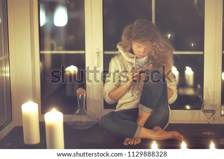 sad girl portrait / sad grief, emotions portet model girl
