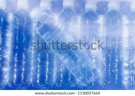 The refrigerate pure water bottle. 
