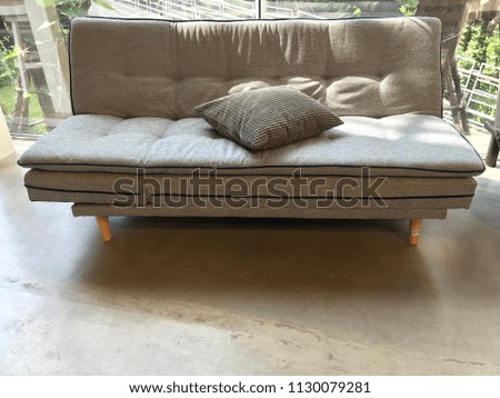Brown sofa for comfortable sitting, leather sofa texture background