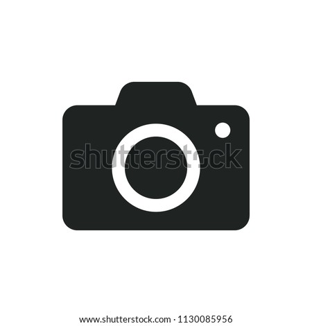 camera vector icon Royalty-Free Stock Photo #1130085956
