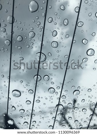 water droplet at car
