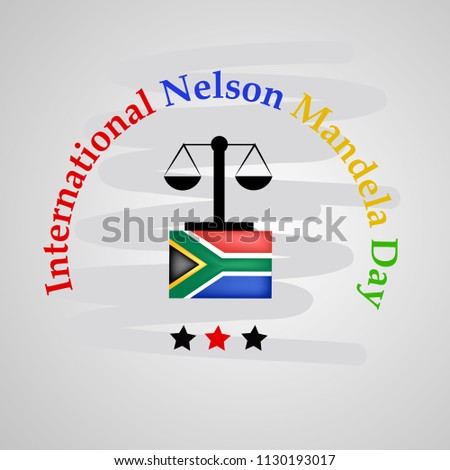 Illustration of background for South Africa Nelson Mandela Day