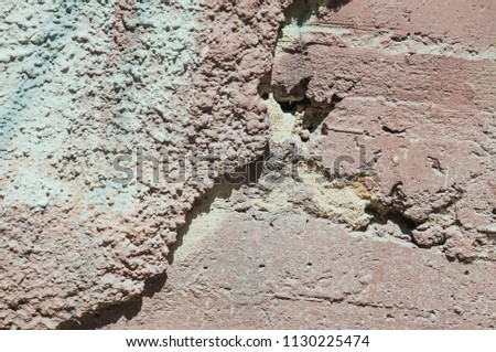 Stone grunge texture for background. A dirty not perfect old wall with cracks and peeling paint