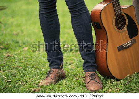 Young and guitar