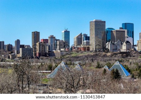 View of downtown Edmonton, Alberta, 2013
