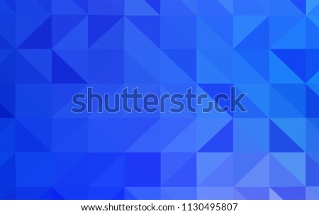 Light BLUE vector polygon abstract layout. Colorful abstract illustration with triangles. Template for cell phone's backgrounds.