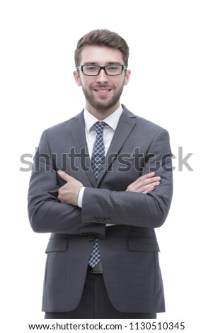 businessman wearing glasses and a business suit