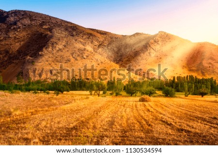 sunset in west Azerbaijan Iran 