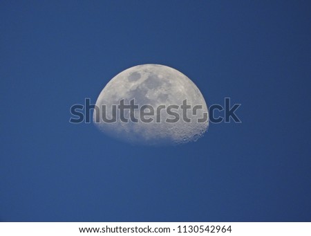 The moon on the sky