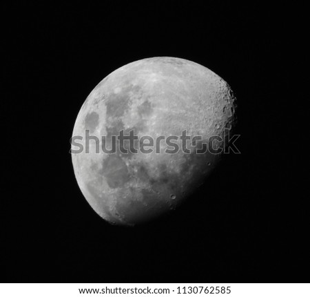 Moon taken at night time