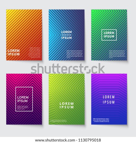 Abstract background. Modern covers with geometric line pattern. Minimal colorful halftone gradients vector design. Poster minimalist geometry, colorful structure vintage brochure illustration