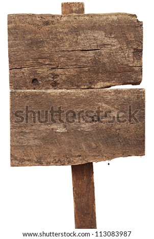road sign isolated on a white background