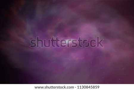 Dark Purple, Pink vector background with galaxy stars. Modern abstract illustration with Big Dipper stars. Smart design for your business advert.