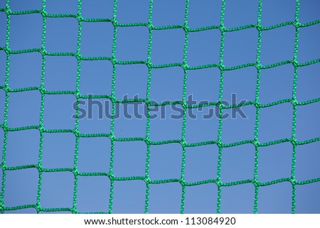 Goal net close-up
