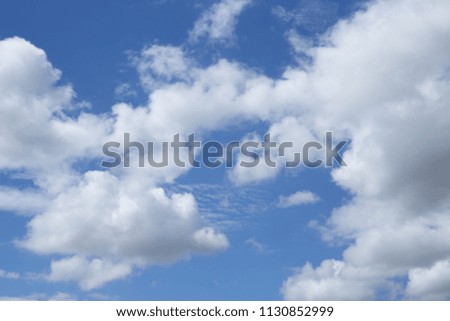 Beautiful blue sky with cloudscape