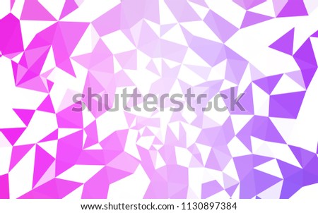 Light Pink vector gradient triangles pattern. Shining colorful illustration with triangles. A new texture for your web site.