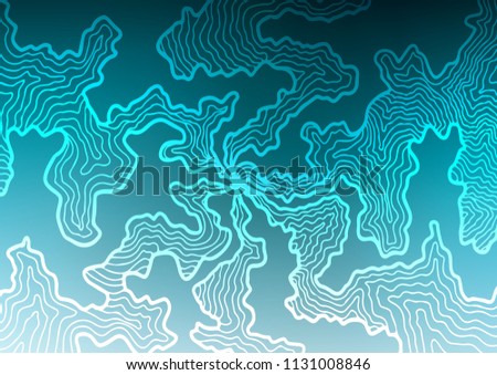 Light BLUE vector background with bent lines. An elegant bright illustration with gradient. New composition for your brand book.