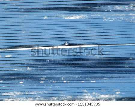 Corrugated Aluminum roof sheet.