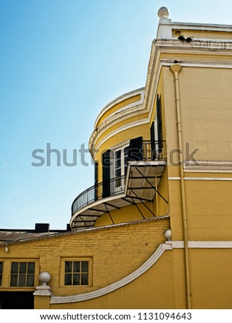 Yellow Building in the French Quarter