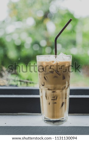 ice coffee in cafe
