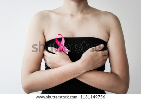 Pink Ribbon Breast Cancer Awareness Concept