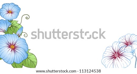 Stylish floral background. Design of vector flowers.