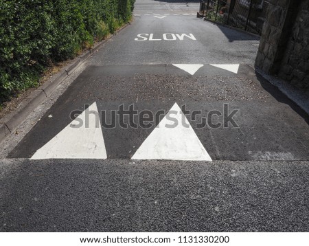 Regulatory signs, give way traffic sign on the road