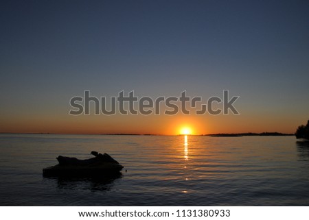 Picture of Sunset on Lake