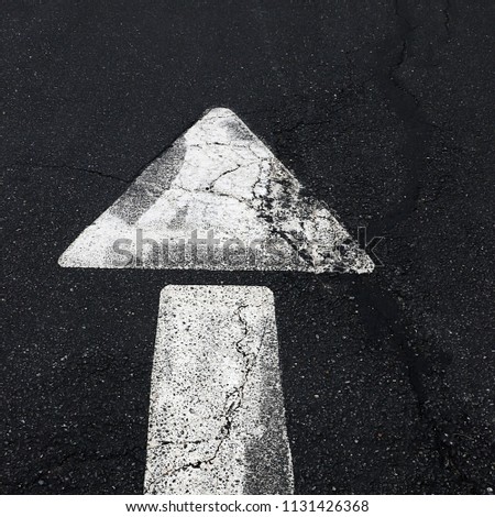 Street, Concrete and Pavement Arrow