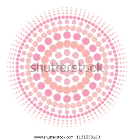 Ornament, pink circles