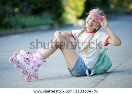 Child on rollers 