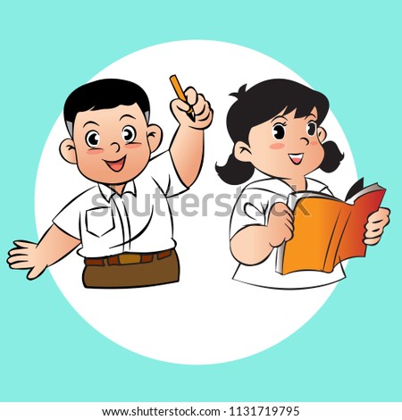 
Student Characters Vector illustration
