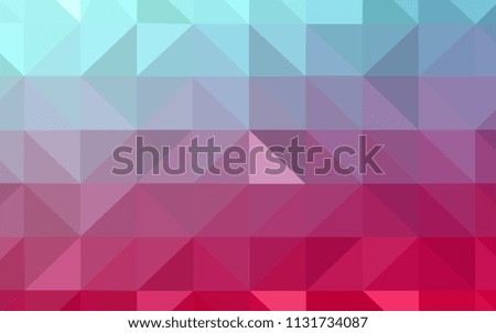 Light Blue, Red vector polygon abstract background. Creative illustration in halftone style with triangles. Textured pattern for your backgrounds.
